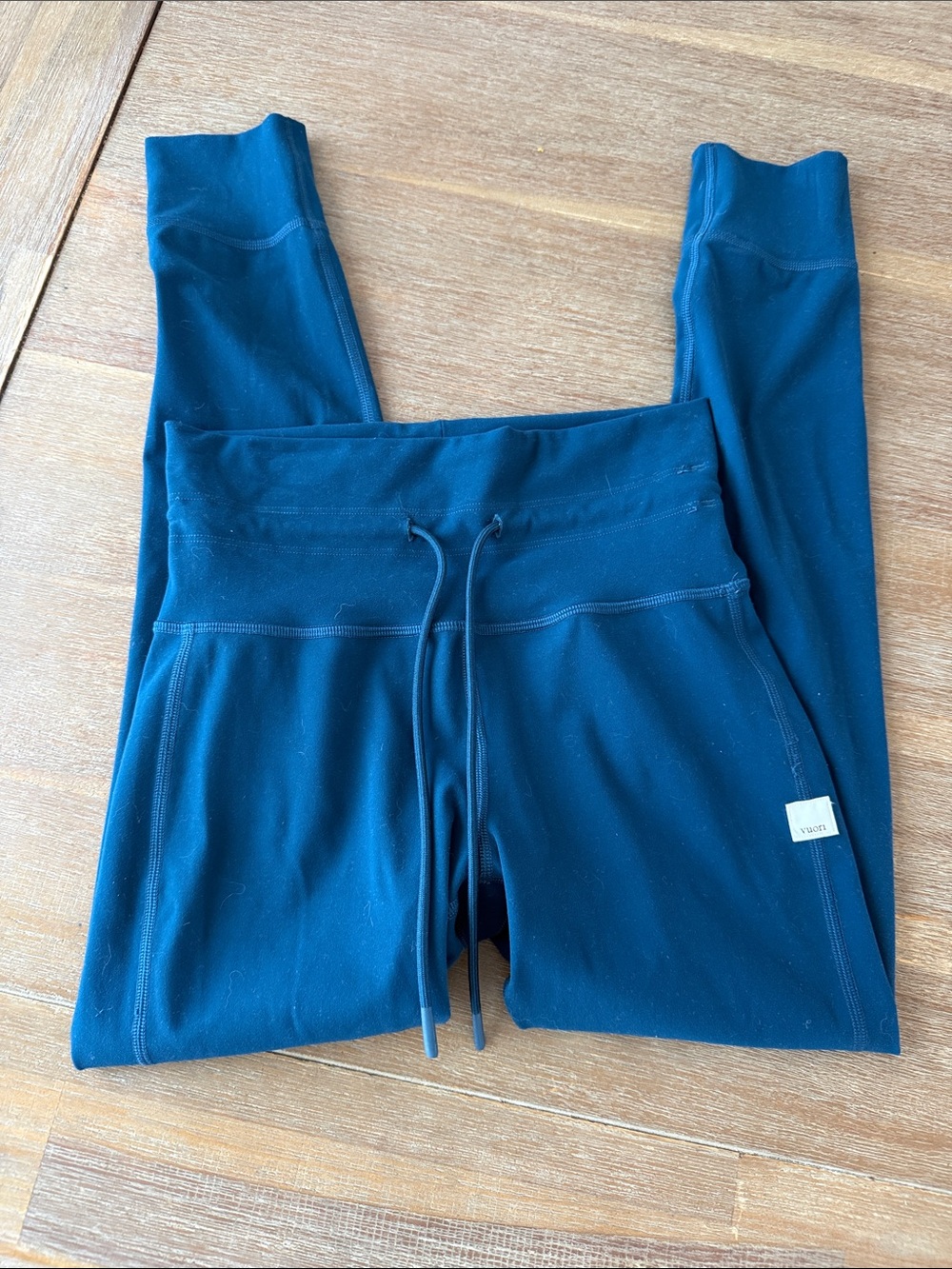 Vuori Daily Legging Teal Blue Drawstring Size XS